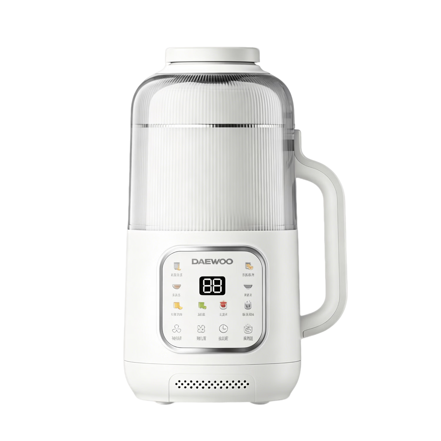 DAEWOO SM21S 2026 New Automatic Soy Milk Maker 0-Coating 316L Stainless Steel Micro-Pressure 4-5 Person White