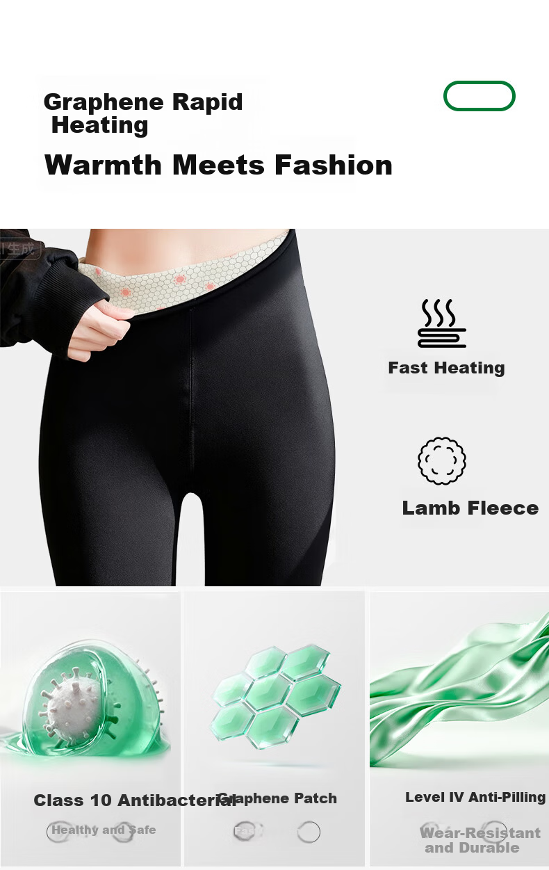 Avandi Women's Shark Print Leggings Autumn Winter Fleece Lined Slim Fit High Waist Shaping Thermal Sports Yoga Pants 3