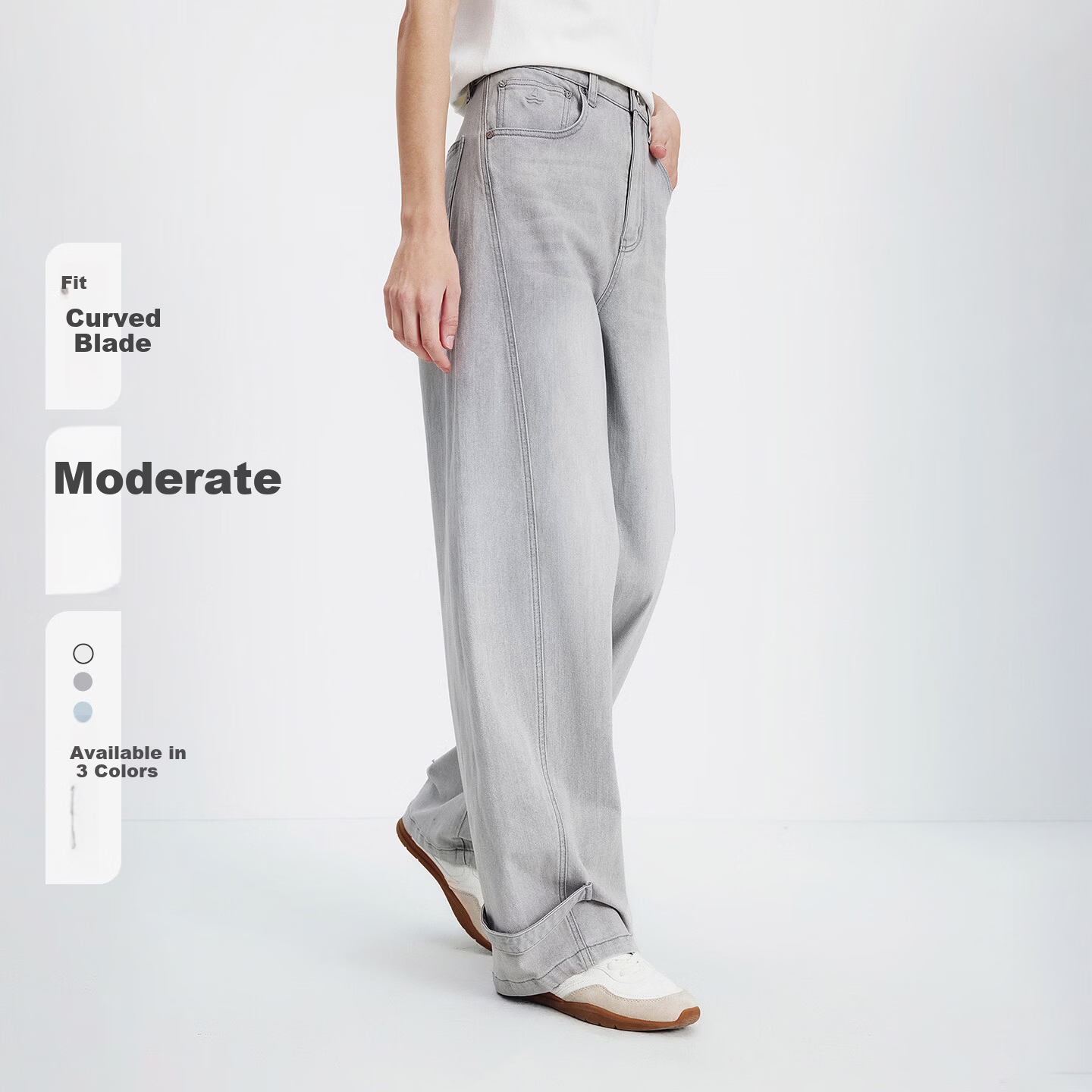 Navigare Italy Small Sailboat 26th Spring Summer New Skin-friendly Wide-leg Denim Workwear Cargo Pants 2312576503