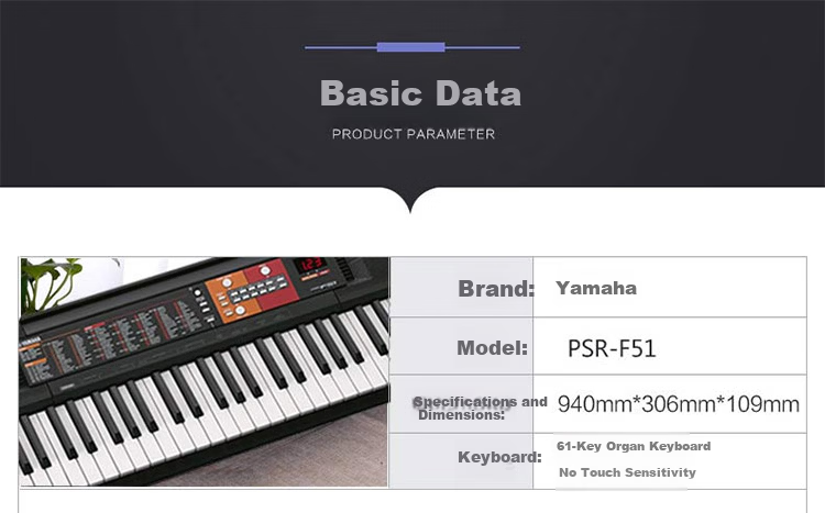 YAMAHA (YAMAHA) PSR-F52, Suitable for Children And Adults, Beginner-Friendly Electronic Keyboard for Entertainment And Performance 2