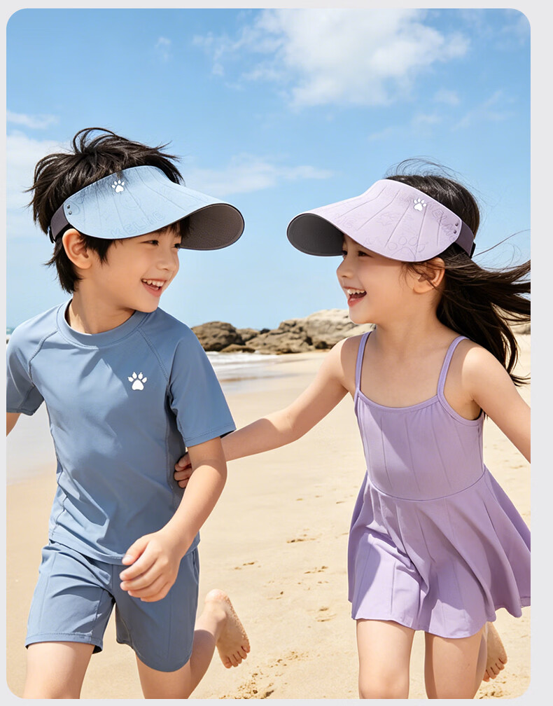 KELME Kids Sun Protection Cap Open-Top Sun Hat Outdoor Sports UV Protection Baseball Cap for Boys and Girls Ages 6-12 17