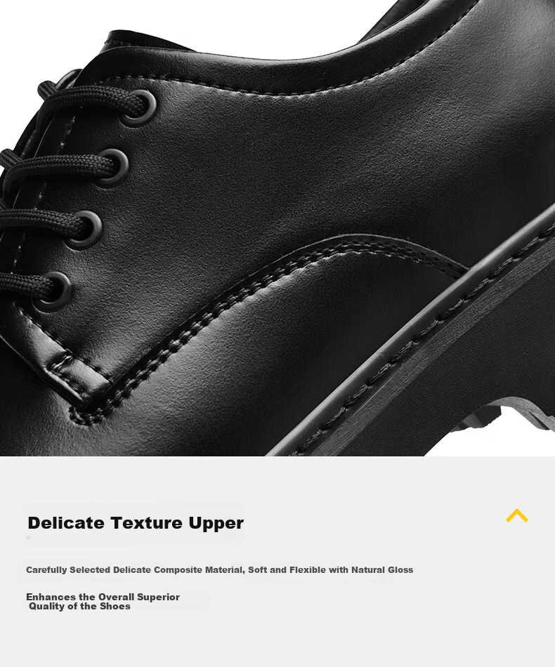 HLA Men's Leather Shoes British Style Formal Business Casual Shoes T120 Black Size 42 10
