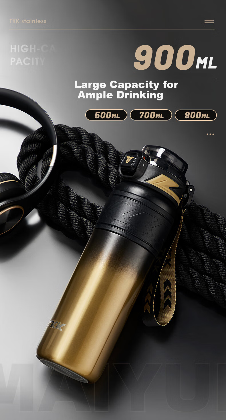 TKK Insulated Large Capacity Car Travel Mug for Men 316 Stainless Steel Tea Separation Cup for Middle and High School Students 2