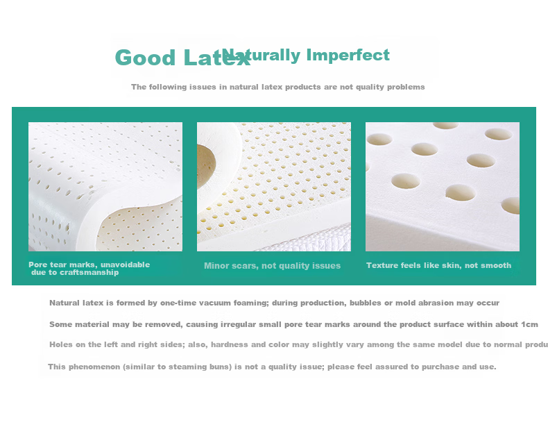 JaCe Natural Latex Mattress Thai Imported Core Latex Mattress 95% Natural Latex Low Noise Zero Pressure 95D 1.5m 14