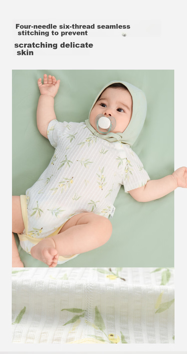 Balabala [balaOne] Baby Triangle Shirt Infant Romper 2026 Two-Piece Set Fresh Fashion 5