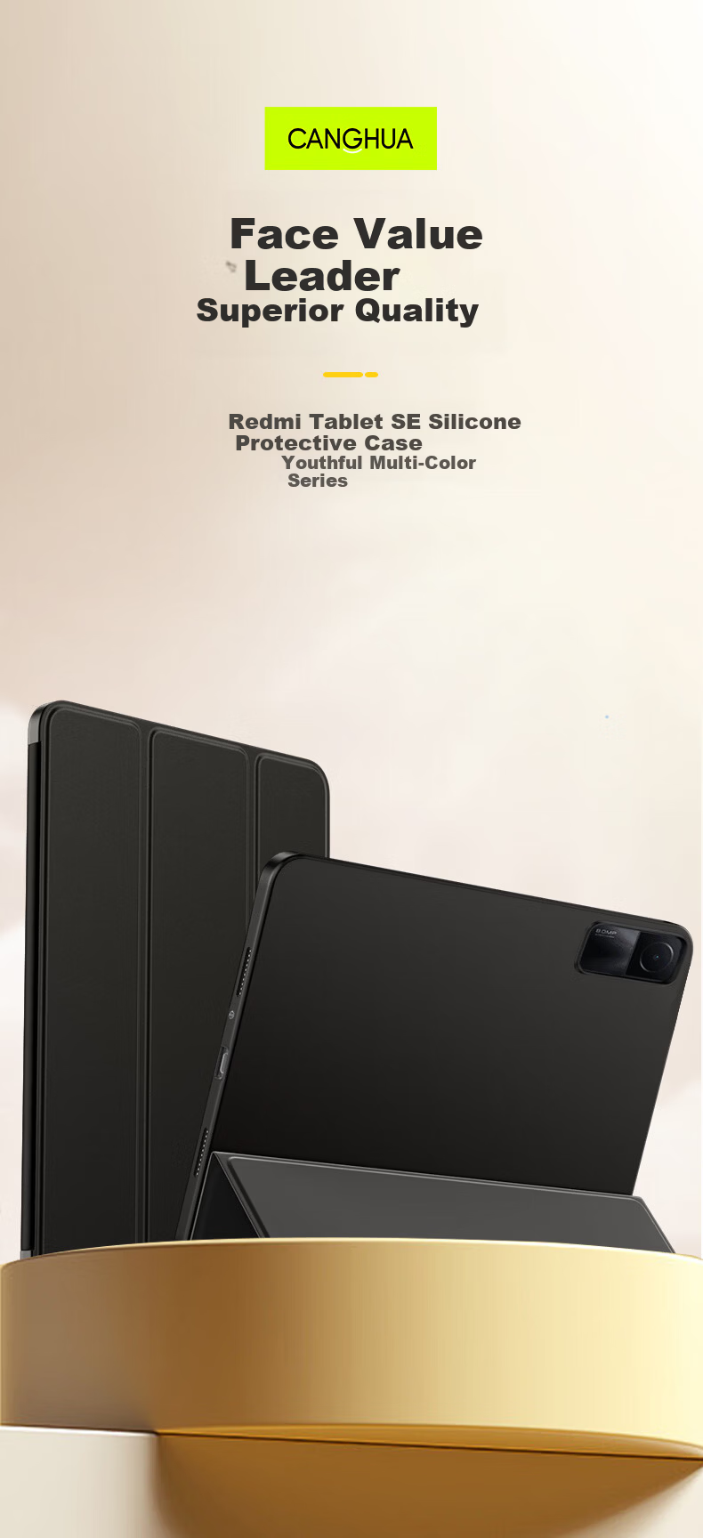 CangHua Case for Redmi Pad2 SE 9.7 Inch 2026 Xiaomi REDMI Pad2 SE Full Coverage Leather Stand Tablet Cover 1