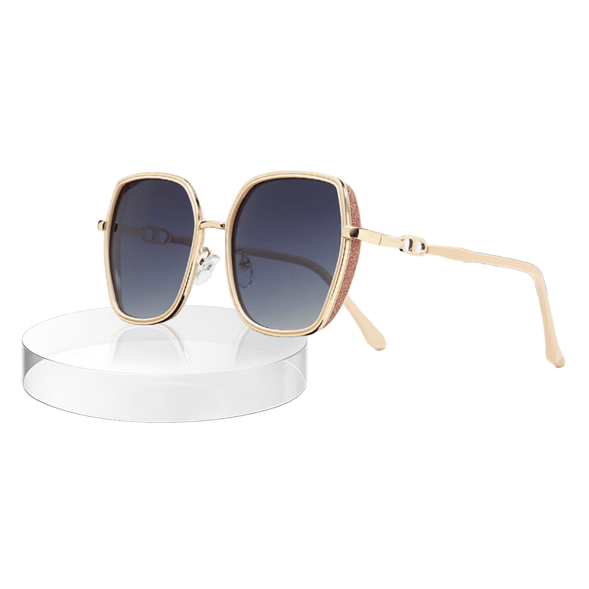 Angelamiao Polarized Sunglasses for Women, Fashionable Street Style, Trendy Starlight Glitter Sun Protection Glasses for Outdoor Activities And School
