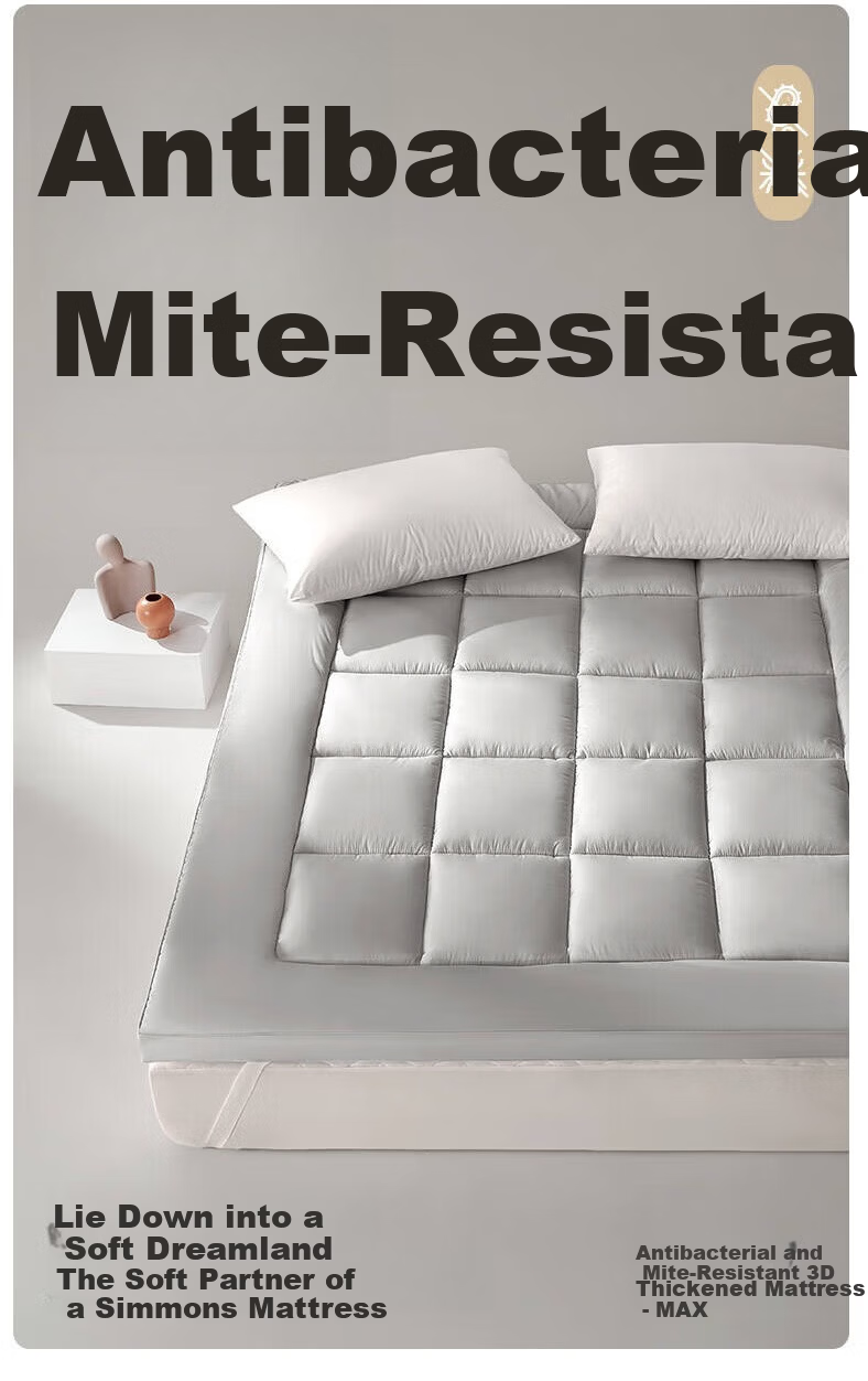 LOVO Luolai Mattress Pad, Student Dormitory Single Thick Soft Mat, Tatami Anti-Bacterial And Anti-Mite, for 0.9-Meter Bed 1