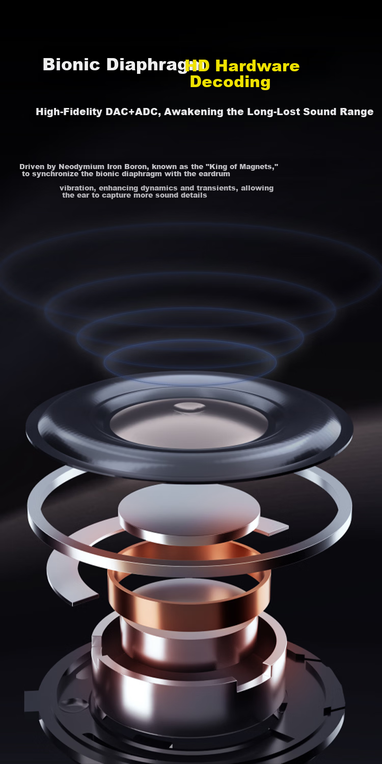 KUGOU [Premium Sound Quality + Powerful Quad-Mic Active Noise Cancellation] Bluetooth 6.0 In-Ear Wireless Earphones Low Latency Pro Music Gaming Long Battery Life Compatible with Huawei Xiaomi M7 7