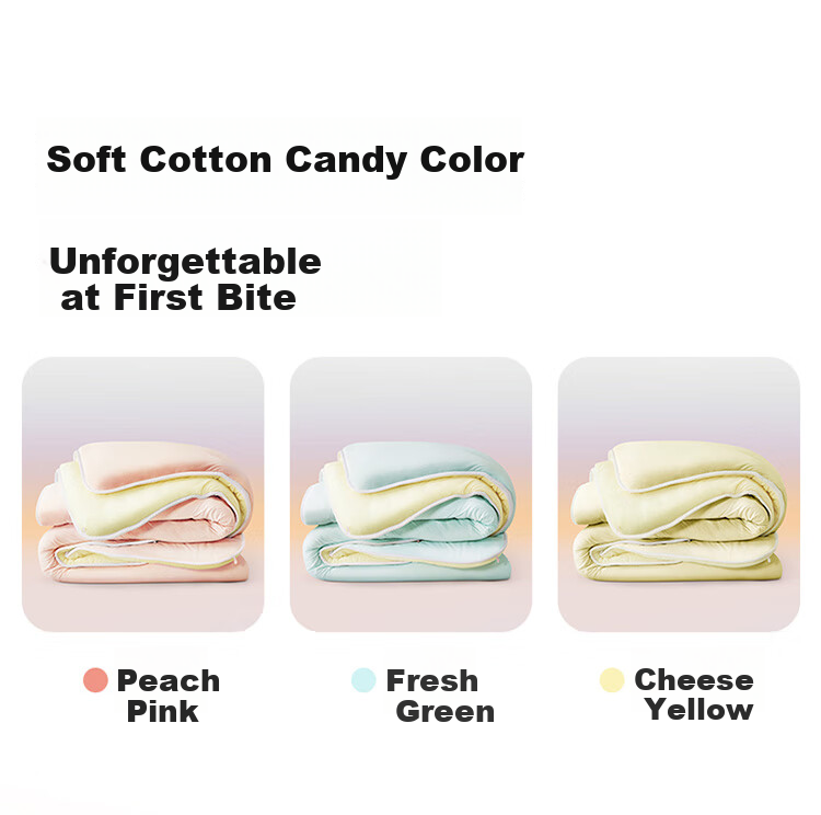 LOVO Ultra Soft [Cotton Candy Quilt] Baby Class A Cotton Fiber Winter Comforter, 4.8 Jin, 150*215cm, [Cyan Green] 1