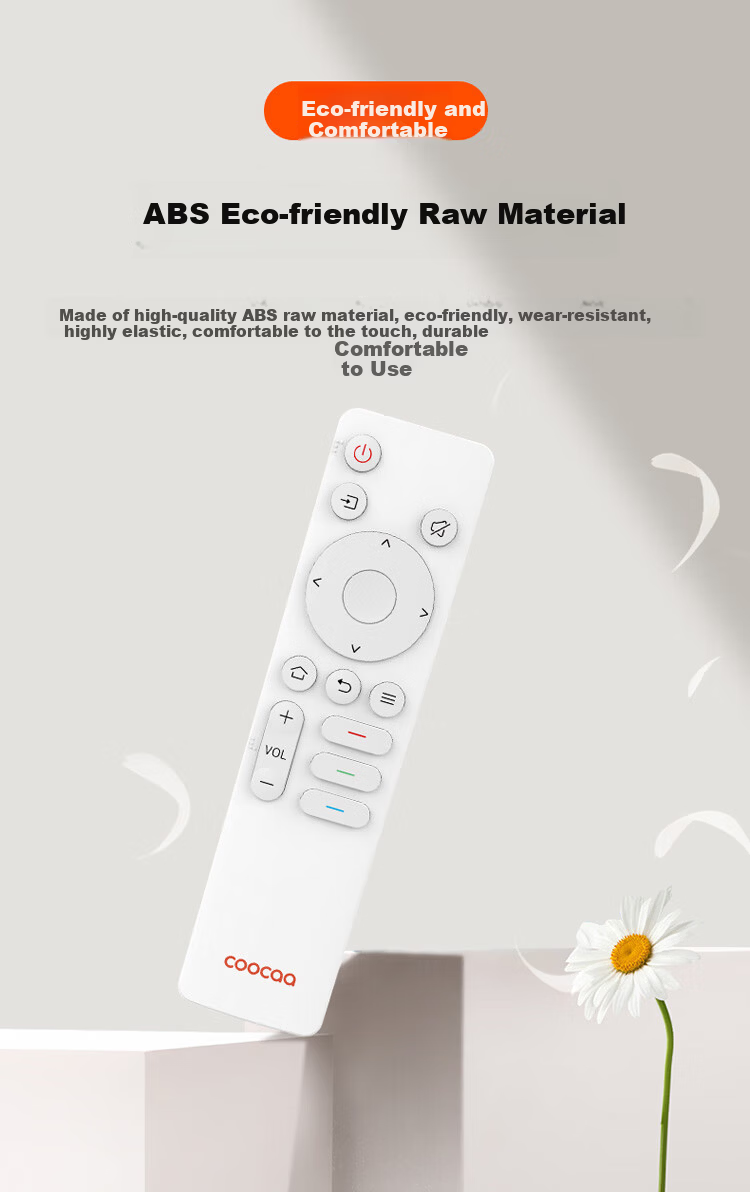 Coocaa Skyworth TV Remote Control Infrared Universal Strong Signal Long Distance Precise Control Sensitive Buttons Energy Saving TV Accessories YK-C10 Black 4