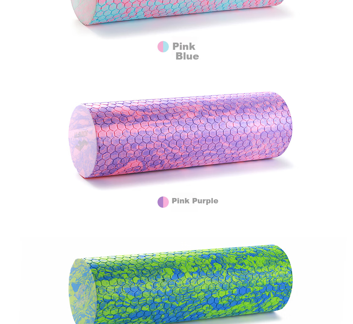 JOINFIT Foam Roller Spiky Muscle Relaxation Stick Leg Massager Large Trigger Point Yoga Stick Green White for Men and Women 11