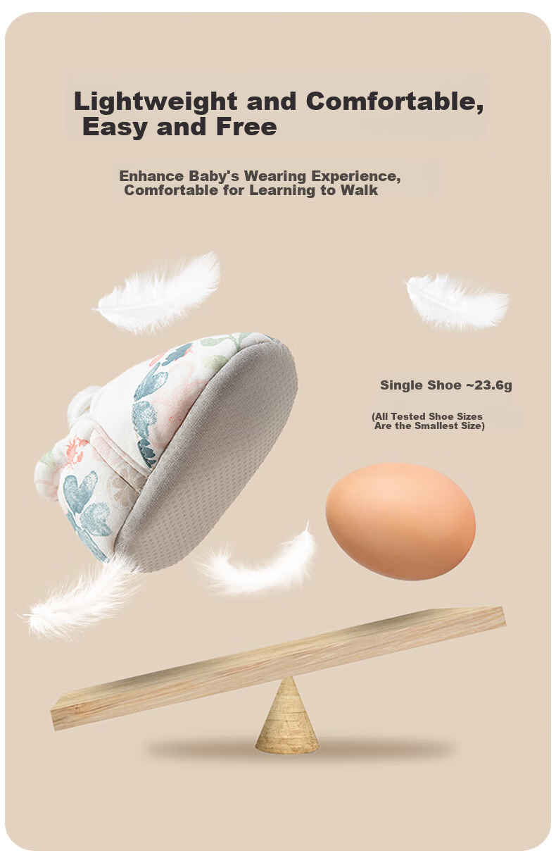 Aibao Baby Foot Cover Spring and Autumn Baby Walking Shoes Newborn Indoor Soft Sole Pre-Walking Socks Yellow Strawberry M Size T252 5