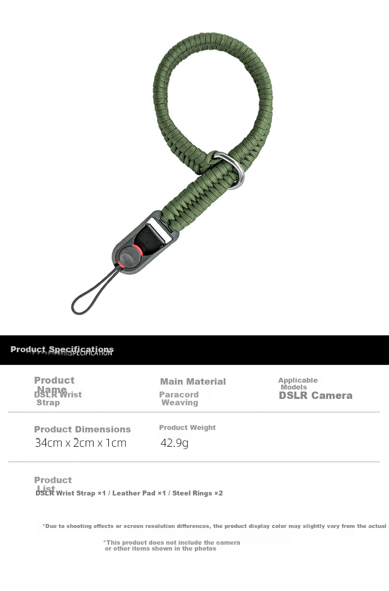 SUREWO Camera Quick Release Wrist Strap Compatible with Canon Sony Nikon Fuji DSLR Handwoven Vintage Anti-Lost Safety Wristband for Mirrorless Cameras 9