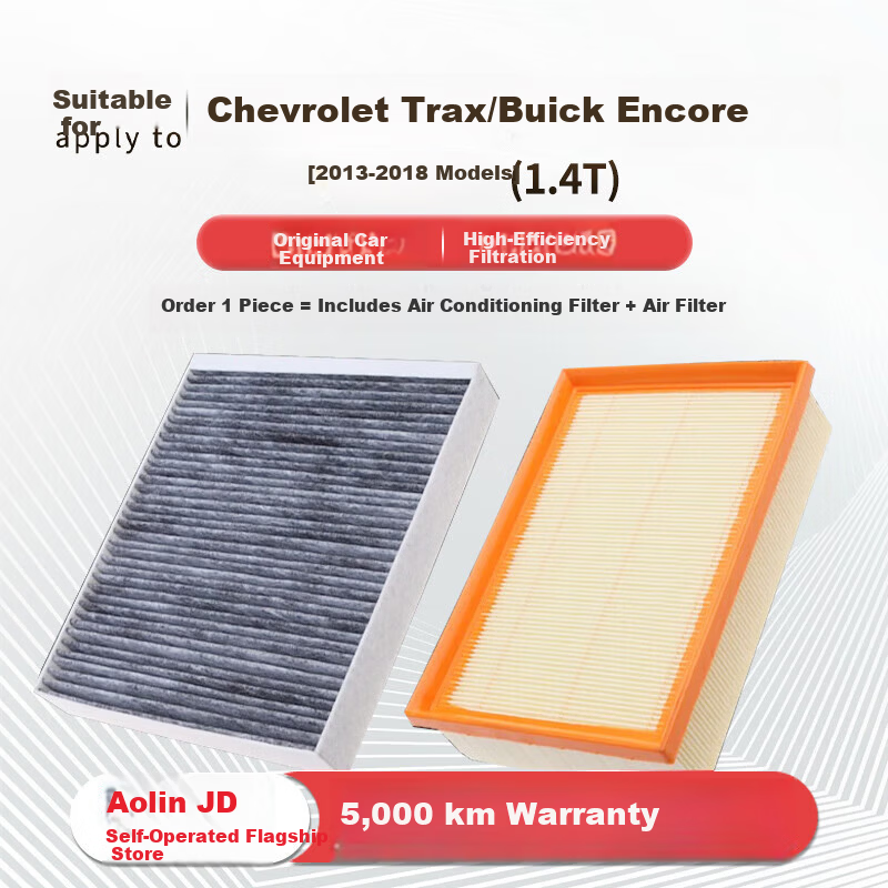 AOLIN Air Conditioning Filter + Air Filter Cleaner for 2013-2018 Chevrolet Trax / Buick Encore (1.4T) 1