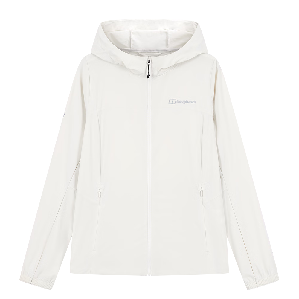 Berghaus 26 Summer New Aura Women's Sun Protection Jacket UPF50+ Windproof Lightweight UV Protection Light Gray S