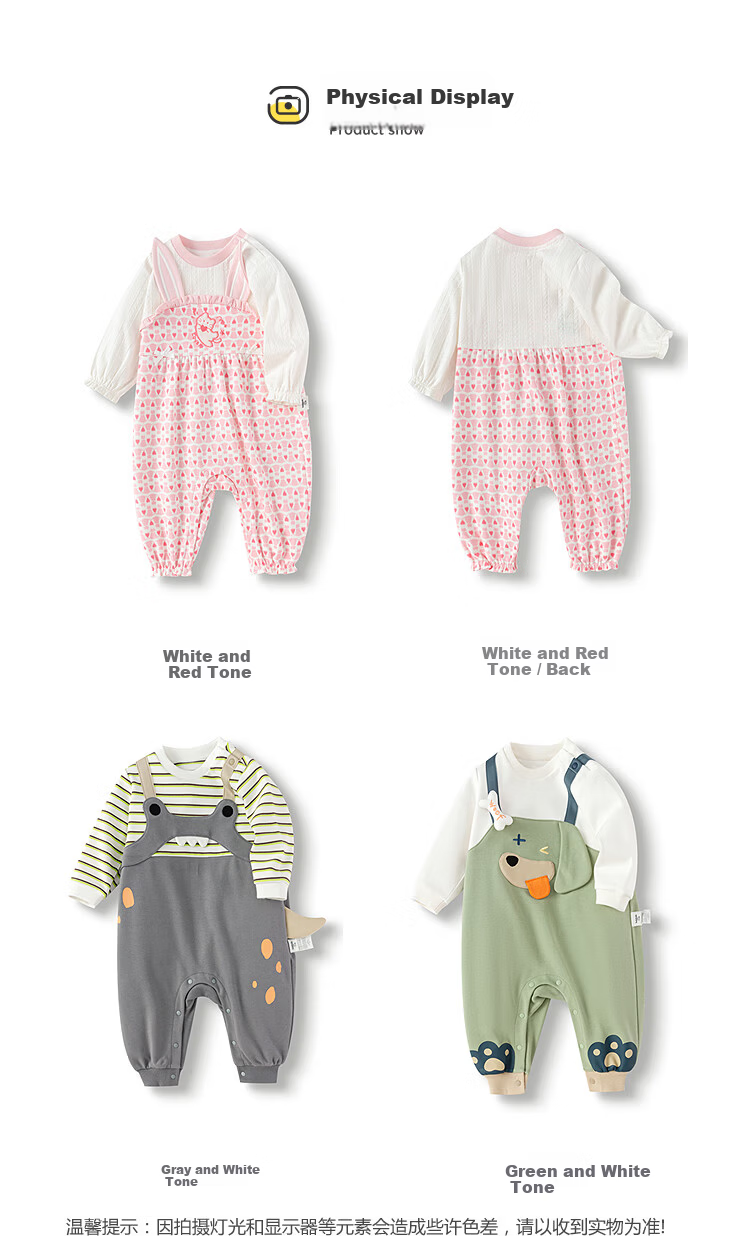 BALABALA Baby Romper Newborn Jumpsuit Bodysuit 2025 Spring Collection [Mall Edition] 200125120203 10