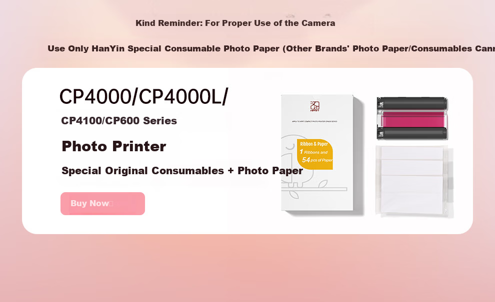HPRT CP4100 Photo Printer Portable Mini Wireless WiFi Bluetooth Color Instant Photo Printer Home Use High Definition 11