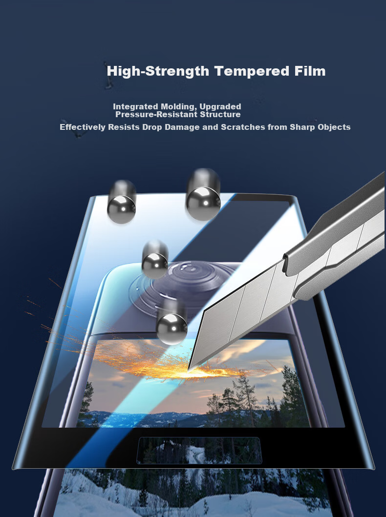 BIAZE [1 Pack] Tempered Glass Screen Protector for Insta360 X4 Panoramic Camera, HD Anti-Scratch Protective Film for Sports Camera Accessories XJM25 4