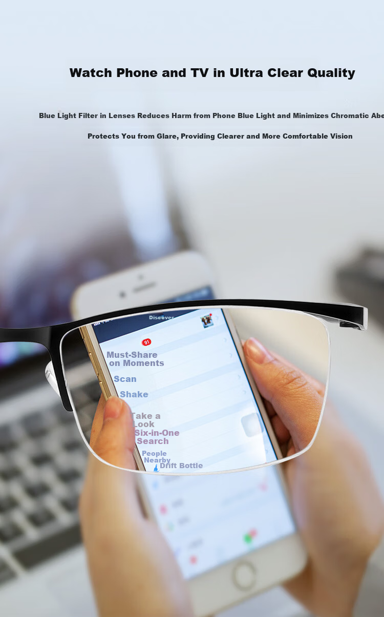 Mr.PuTian Reading Glasses for Men And Women, Anti-Blue Light, All-In High Definition Prescription Glasses for Walking, 250 Degrees (For Ages 60-64) 13