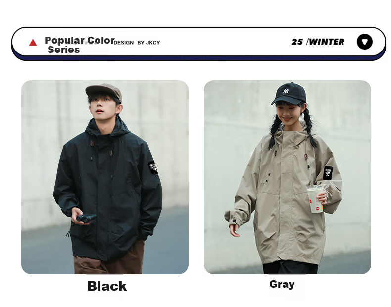 Warrior 3-in-1 Men's Outdoor Mountaineering Jacket Autumn Winter Windproof Warm Jacket 5