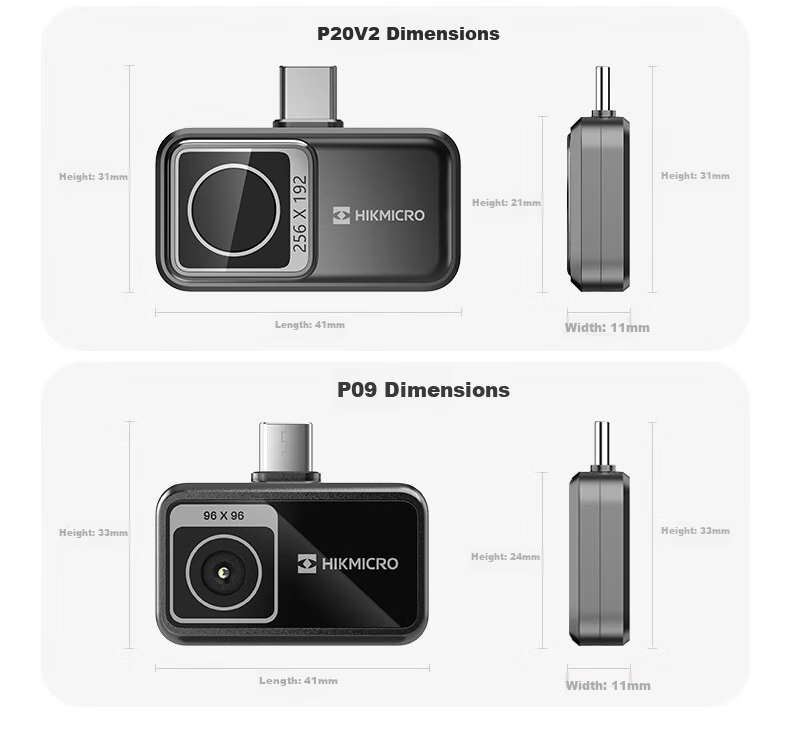 HIKMICRO Thermal Imager Mobile Infrared Thermal Camera HD Night Vision Temperature Measurement Inspection Leak Detection P20 V2 13