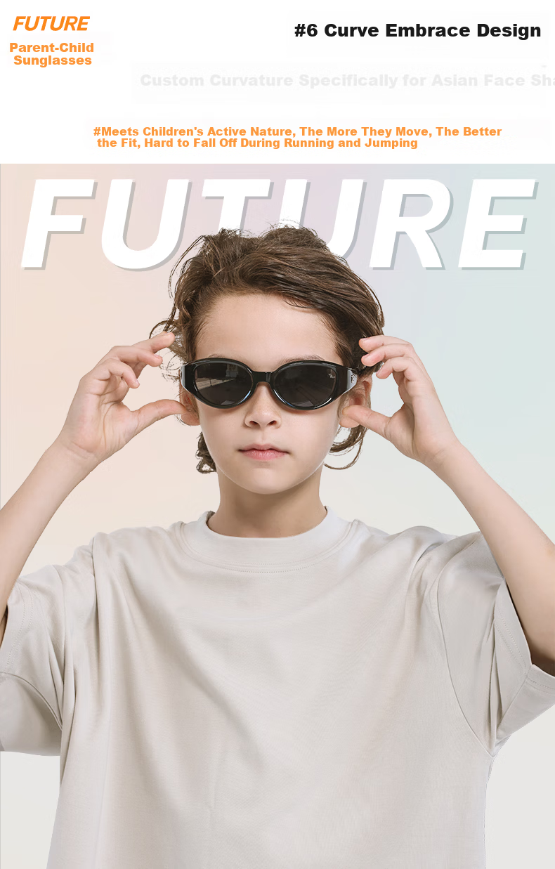 Kigo 2025 New Headband Polarized Kids Sunglasses Liquid Silver for Boys and Girls Age 6-12 16
