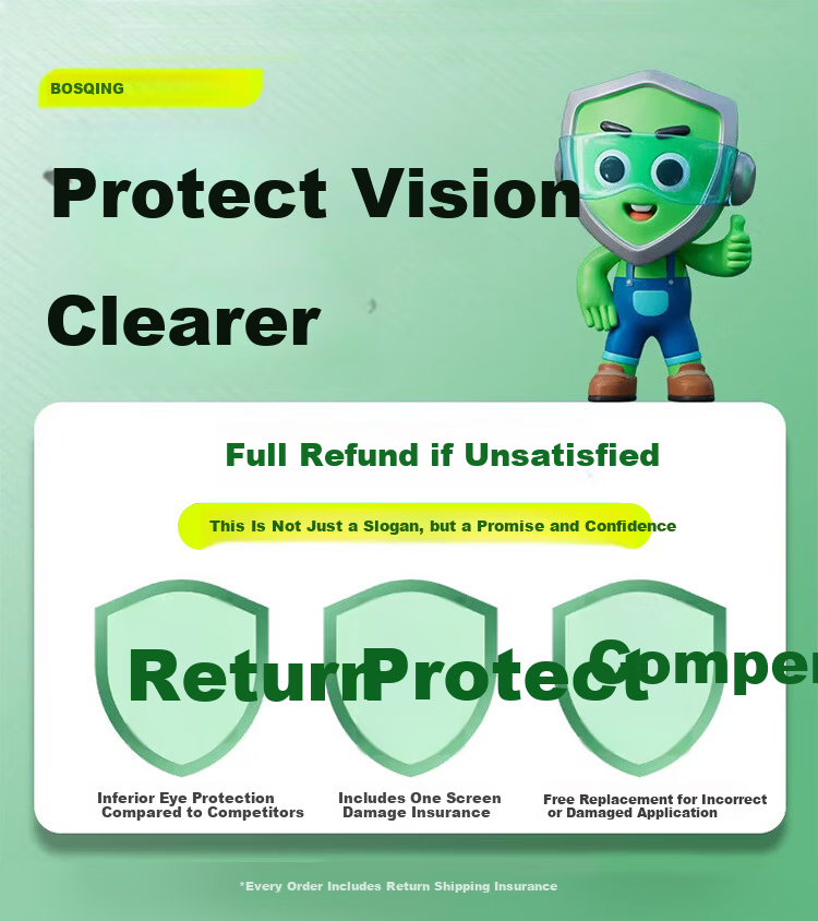 Baoshijing Third Generation AR Eye Protection Blue Light Filtering Tempered Glass Screen Protector for iPhone 16 Plus Anti-Reflective Full Coverage Dust-Free Case for iPhone 15 Plus 1