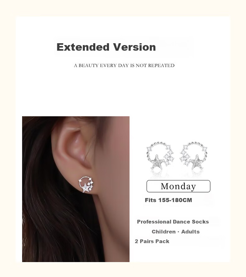Chow Tai Fook Weekly Light Luxury High-End Silver Stud Earrings for Women Gift Box Birthday Present for Girlfriend 5