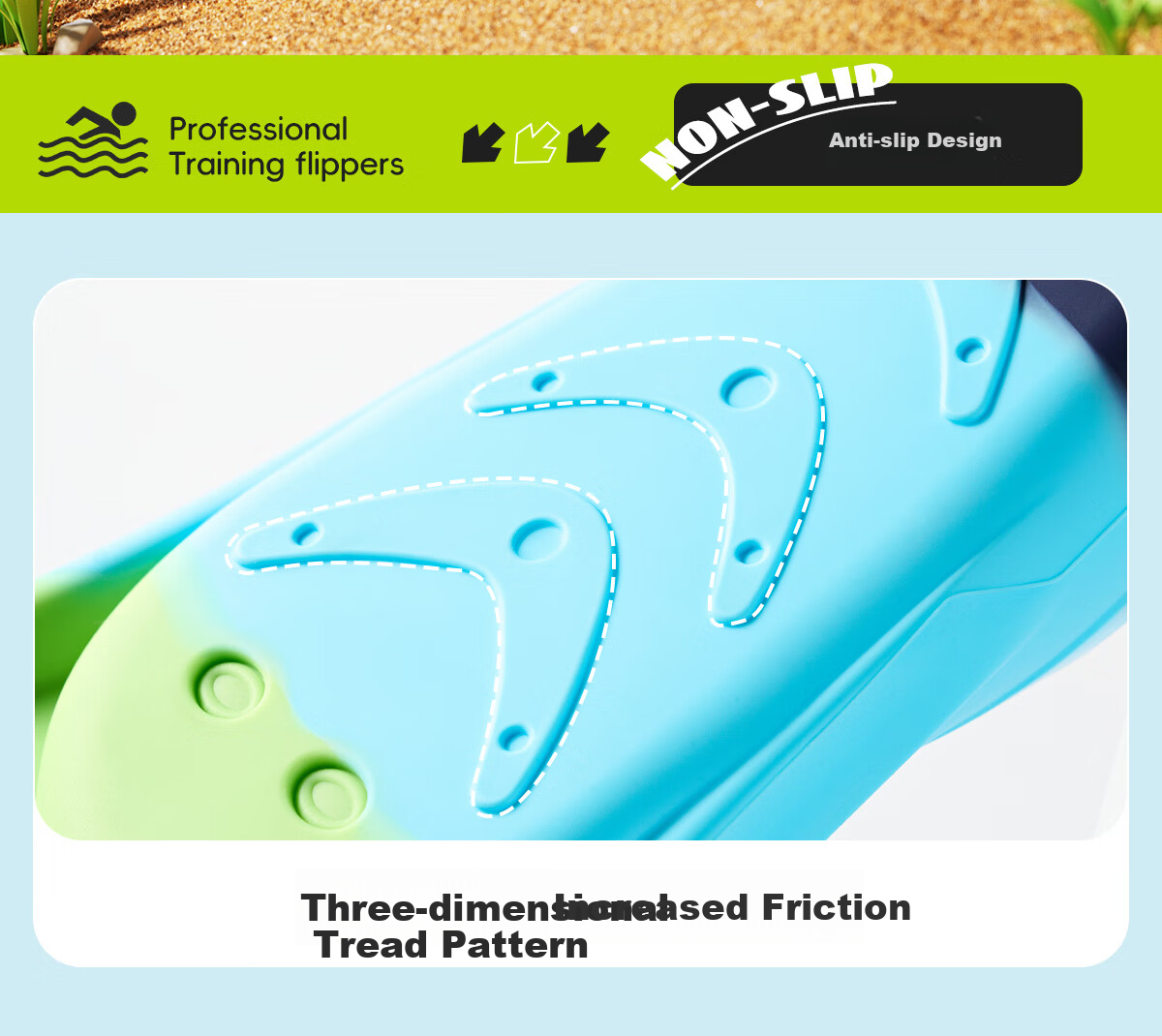 361° Swimming Fins, Professional Training for Adults And Children, Comfortable And Durable, for Diving, Freestyle, Breaststroke, Beginners' Quick Learning And Speed Improvement 9