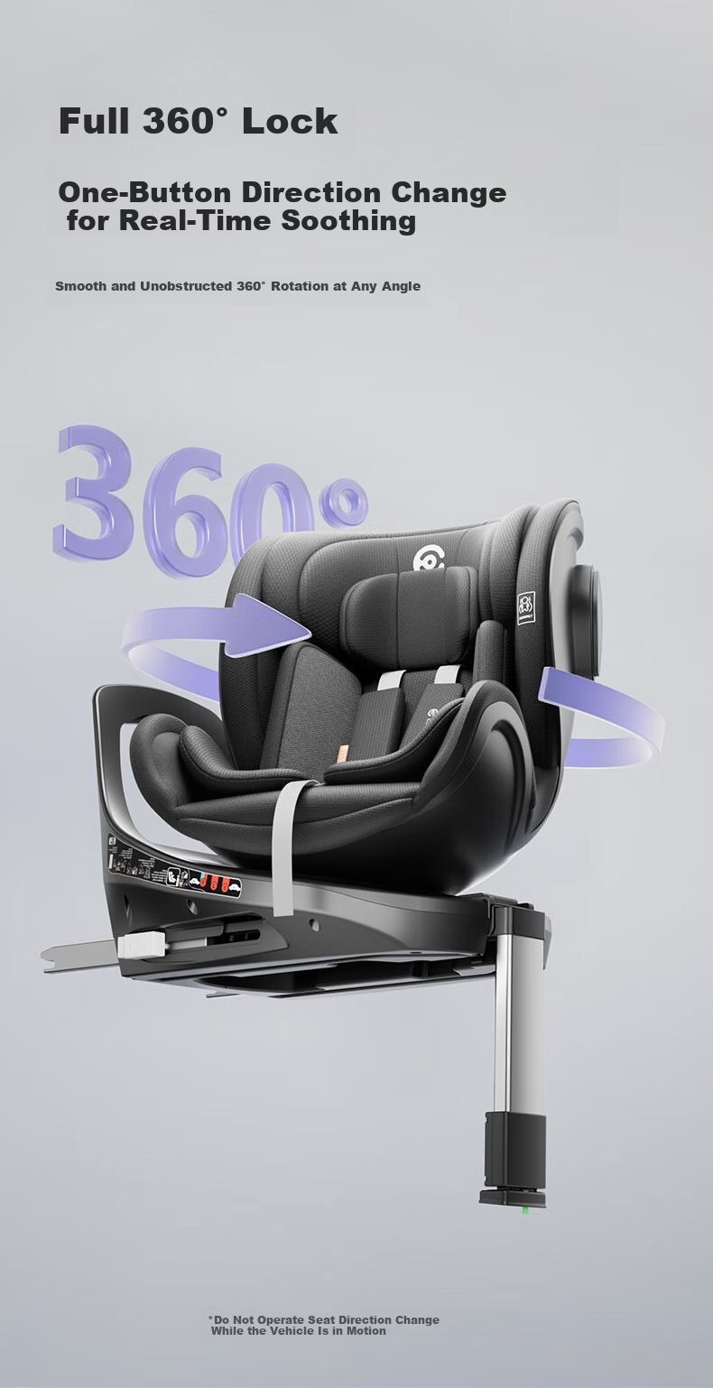 Elittile Children's Safety Seat S2 Platinum Knight 0-12 Years Car Smart Ventilation Heating Baby Seat Pro Edition 8