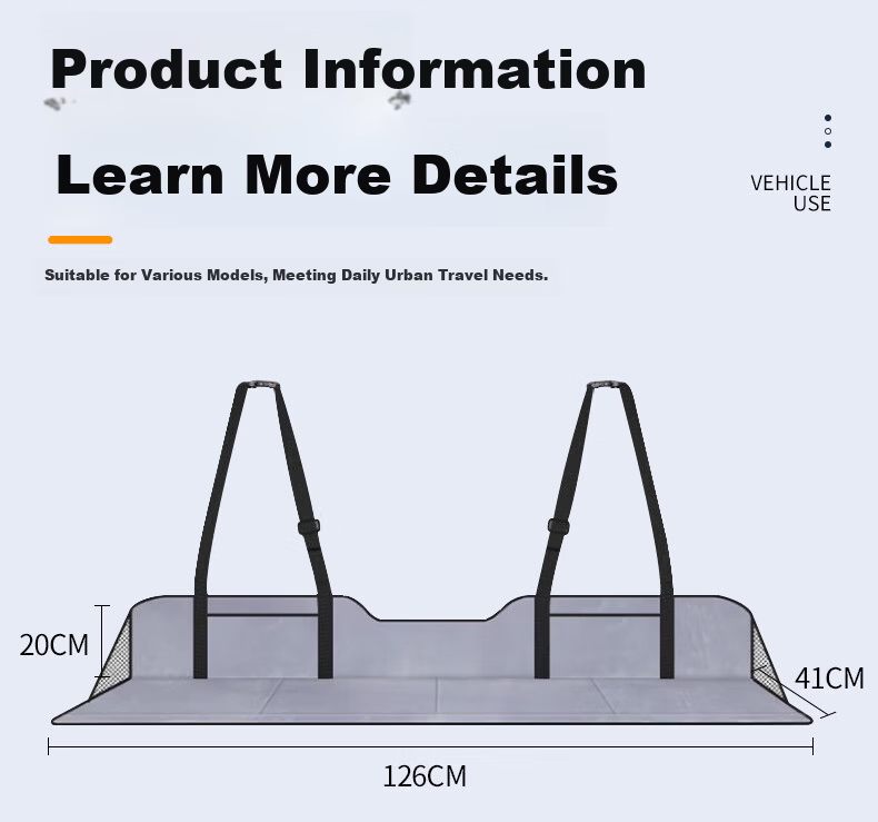 Hengxiangmeng Car Mattress Foldable Rear Seat Sleeping Pad Trunk Leveling Cushion Gap Filler Pad 15