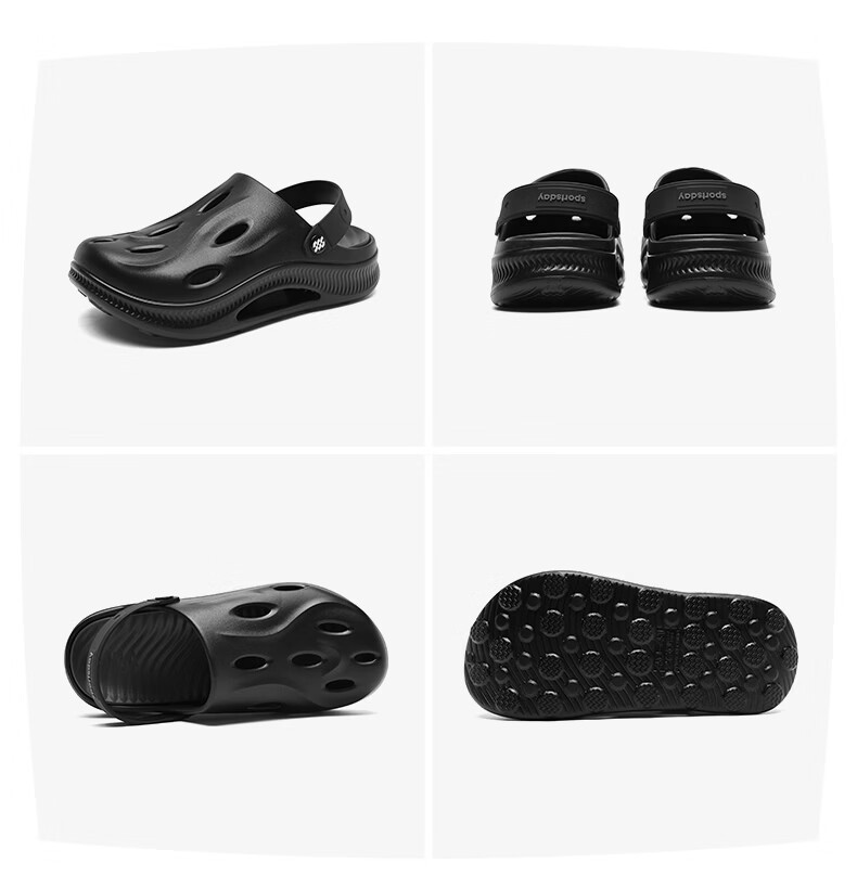 HLA Men’s Casual Lightweight Dual-Wear Sandals Clogs HAALXM2FBK051 White Size 40/41 22
