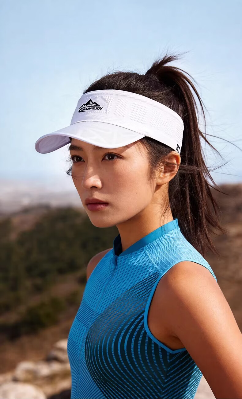 GOLOVEJOY Lightweight Breathable Sweat-Absorbing Outdoor Running Sun Hat Cap for Men and Women, Black 16