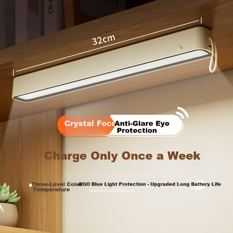 DUPAI Eye Protection Desk Lamp Study Bedroom Bedside Magnetic Student Dormitory Rechargeable Cool LED Night Light