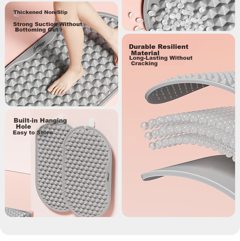 Li-Ning Acupressure Foot Massage Pad Soft Food-Grade Silicone Sole Reflexology Toe Pressure Board for Meridian Stimulation 5