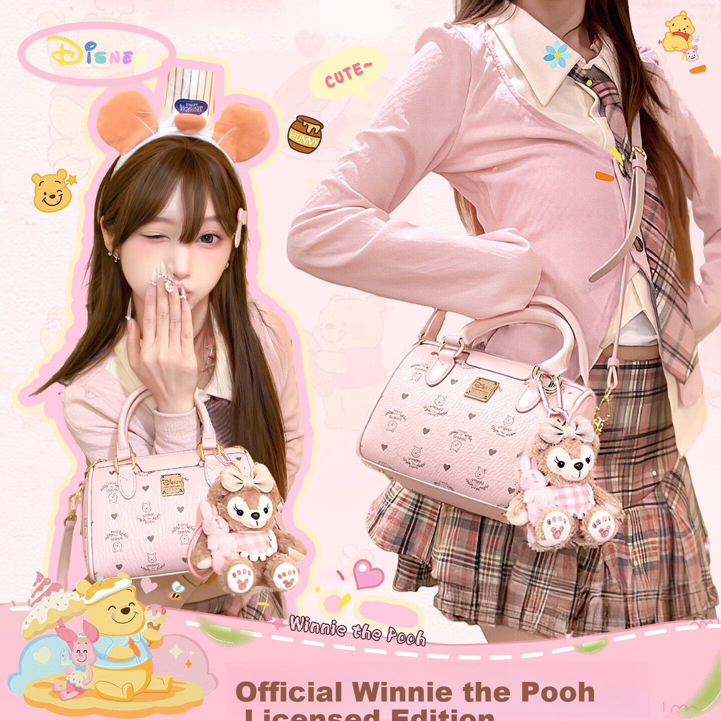 Disney Women's Bag Crossbody Bag High-End Niche 2026 New Handbag Shoulder Bag Cute Birthday Gift for Girls