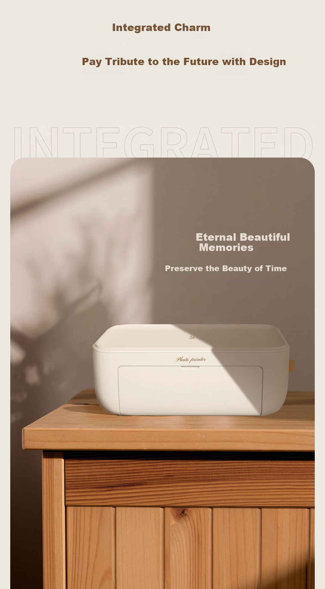 HPRT CP4100 Photo Printer Portable Mini Wireless WiFi Bluetooth Color Instant Photo Printer Home Use High Definition 4