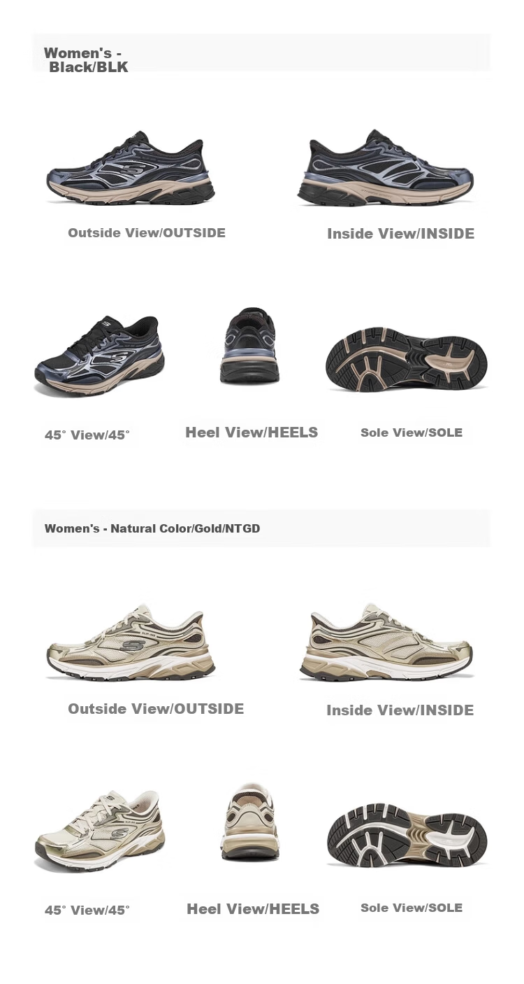 Skechers Silver Wing Women's Dad Shoes Casual Fashion Comfortable Height Increasing Sneakers 150711 48