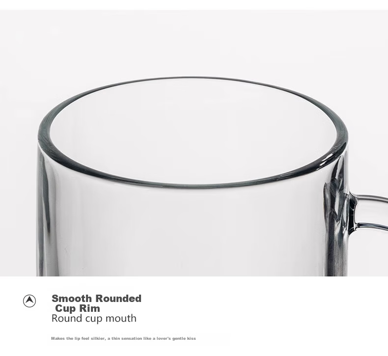 Pasha Paqi Imported Antibacterial Tempered Glass Beer Coffee Tea Microwaveable Cup 330ML 2pcs 55753-2 3