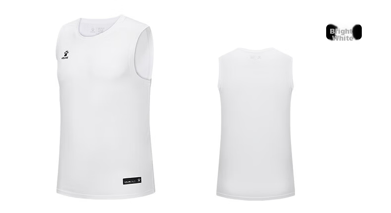 KELME Men's Sports Vest Summer New Basketball Training Running Fitness Sleeveless Quick-Dry T-Shirt Agate Black M 18