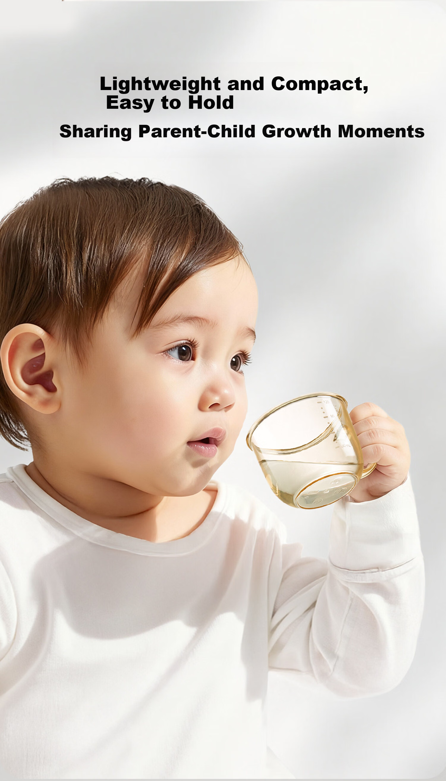 AIBEDILA Baby Open Mouth Cup PPSU Children's Water Cup Infant Sucking Milk Cup Training Drinking Small Cup Little Rabbit 4