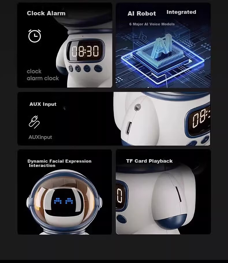 Lihuan Bean DeepSeek Smart Interactive Children's Toy Companion AI Robot Boy Birthday Gift Girl Alarm Clock 4