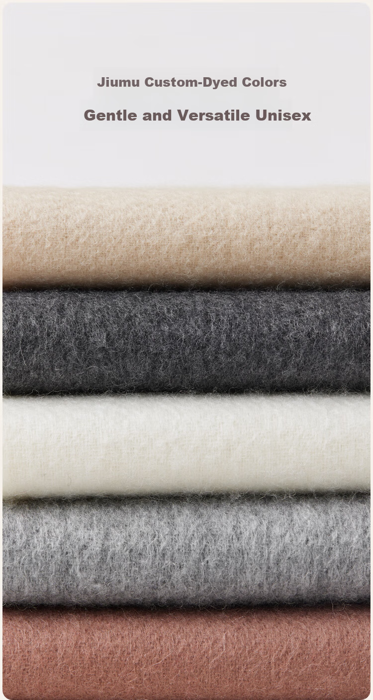 JIUMU Women's Cashmere Scarf Autumn Winter Warm Shawl Wool Neck Warmer Gift Box for Mother's Day Birthday 13