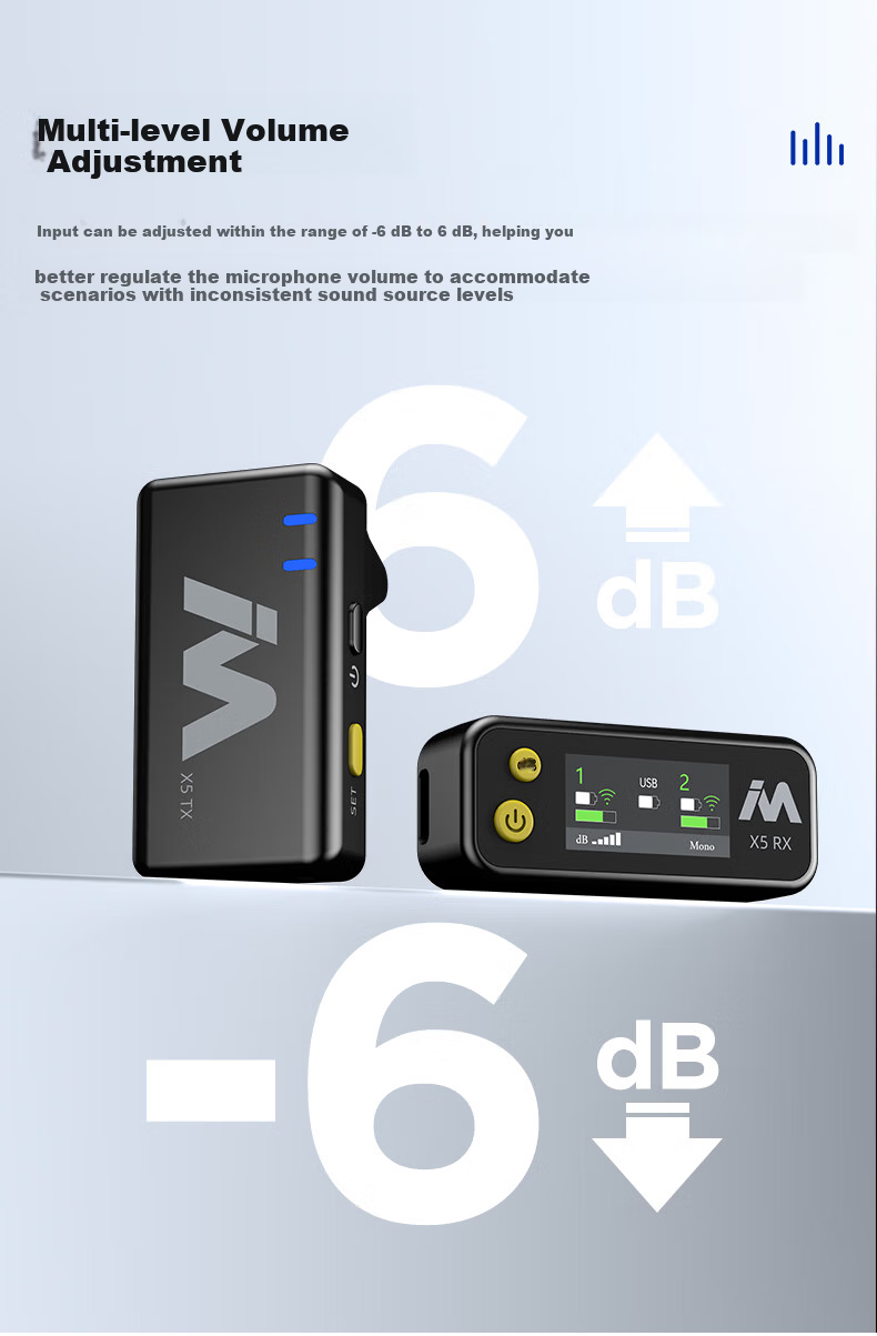 Mailada X5MS Charging Case, Wireless Lavalier Microphone, Mobile Phone And Computer Live Streaming Audio Capture, Short Video Vlog Recording, Speaker, Small Bee Camera, Noise Reduction Microphone 12