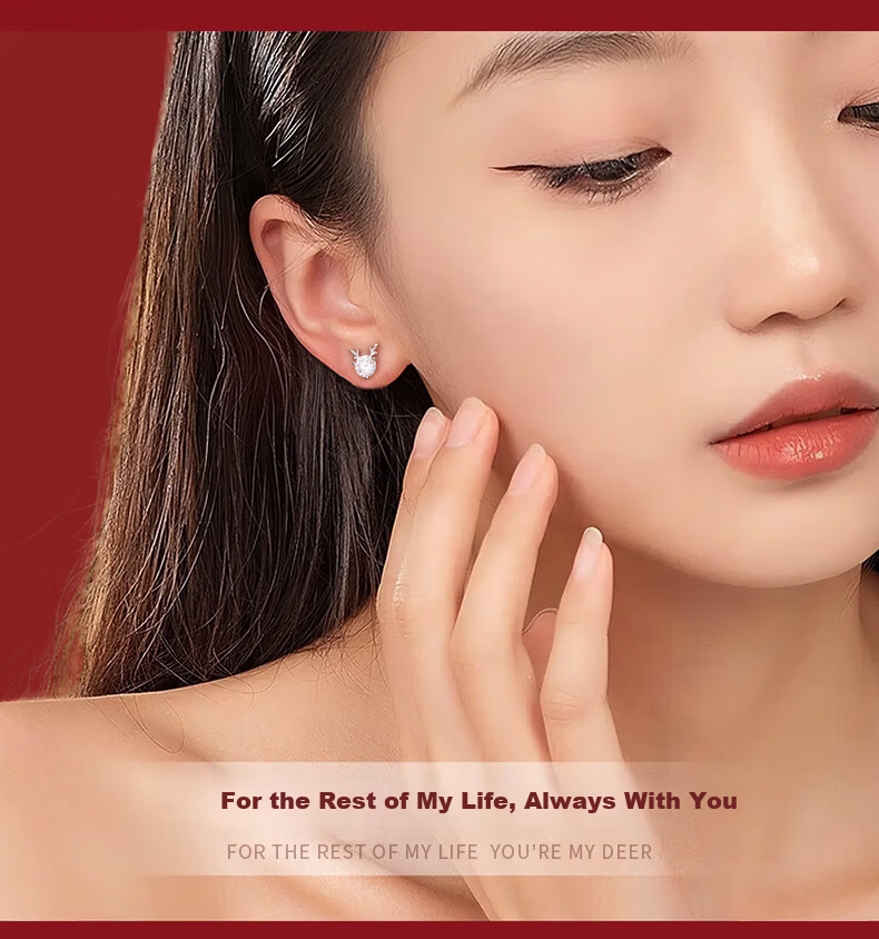 GLTEN Weekly Stud Earring Gift Box for Women Silver Needle Day of the Week Earrings High-End Birthday 520 Gift for Girlfriend Wife Premium Feel 8