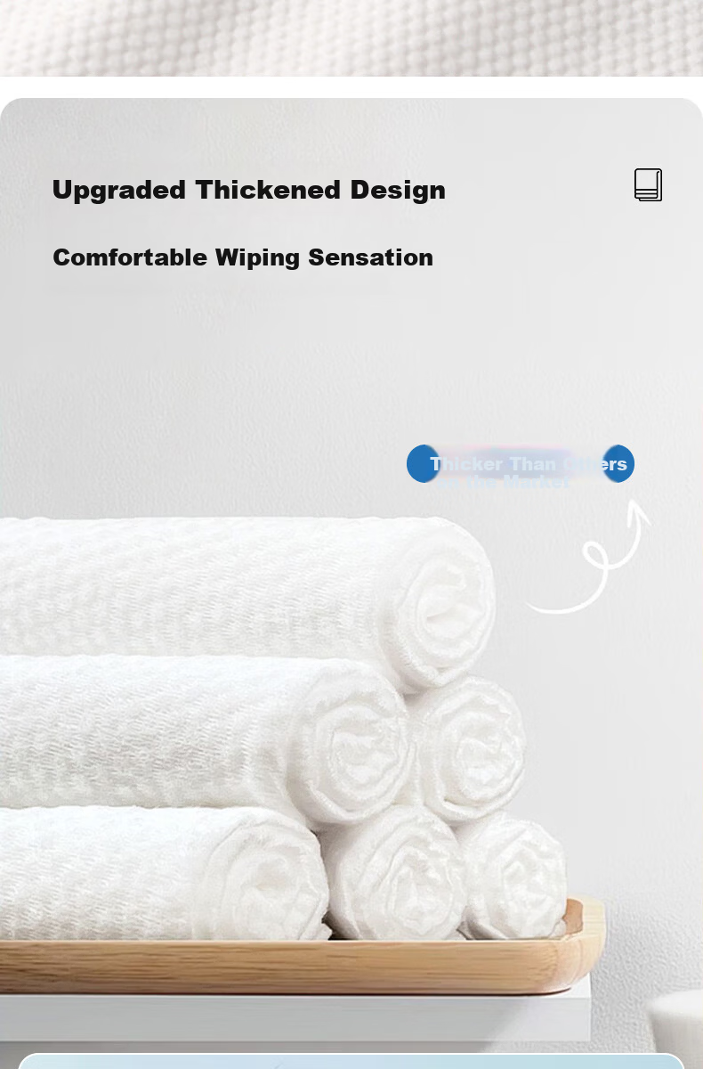 Qihaiqiu Disposable Bath Towel Thickened Large Size Soft Absorbent Portable Travel Bath Towel 4 Pieces 70x100cm 3