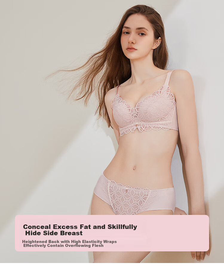 Dushiliren Lace Push-Up New Chinese-Style Bra Set Gift Box, Underwear Panties, Valentine's Day Gift for Girlfriend, 2B22E4 11