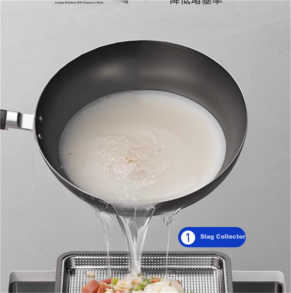 HIGOLD Kitchen Sink HM Series Large Single Bowl 304 Stainless Steel Integrated Vegetable Washing Basin 5