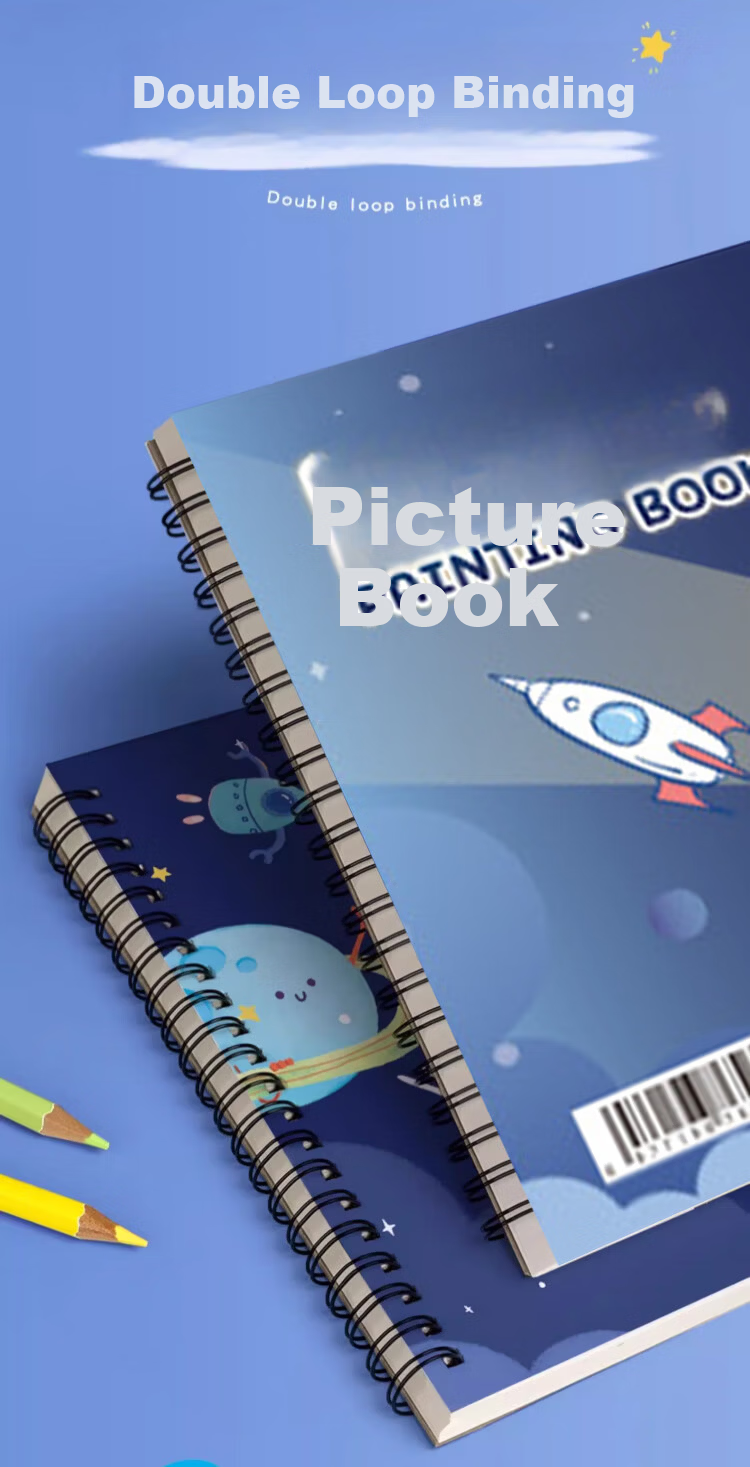 Mili Children's Drawing Book A4 Blank Sketchbook Art Special Kindergarten Primary School Travel Sketch Thickened Sketchbook Back to School Essential Supplies 3